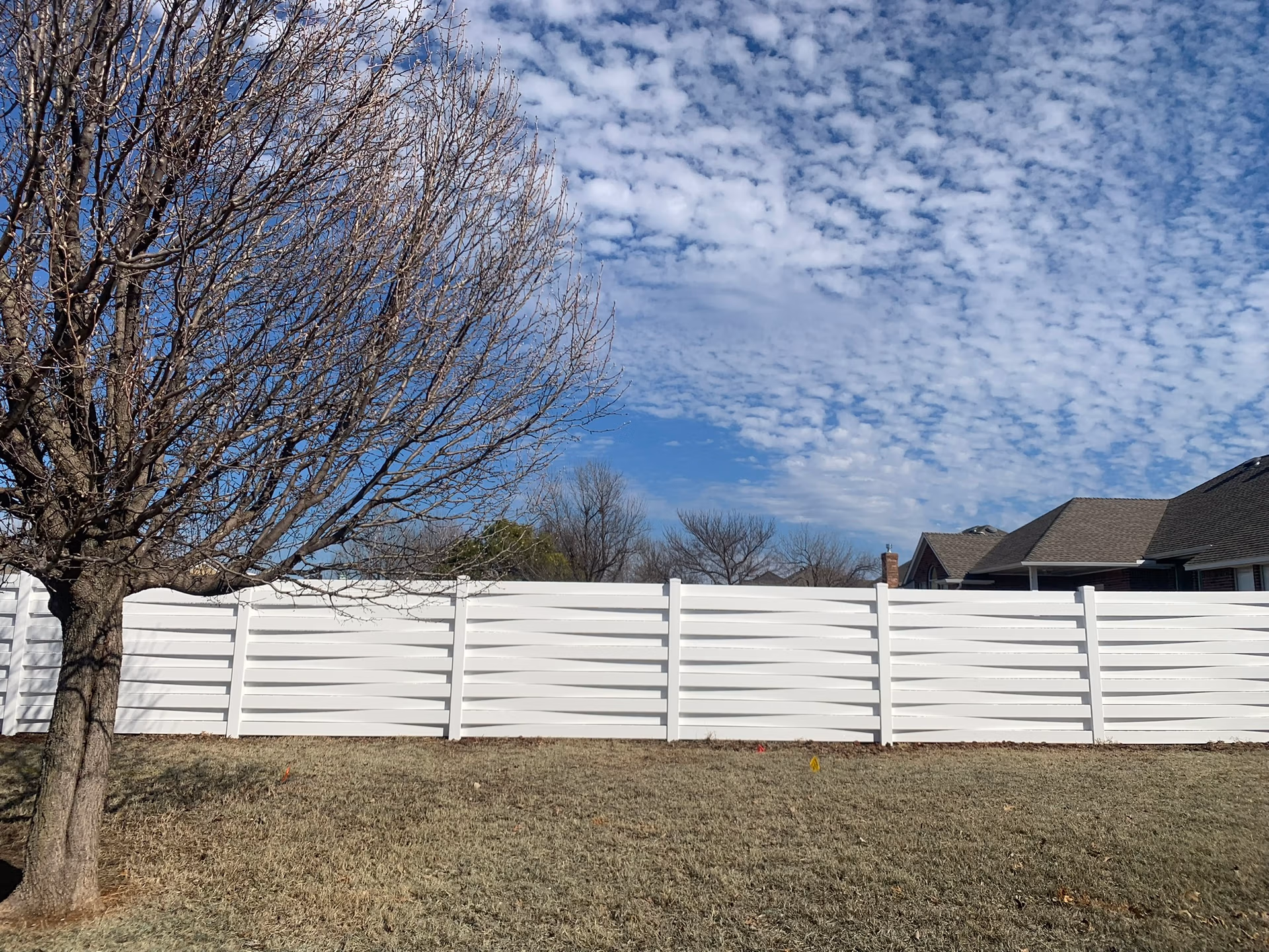 Vinyl fence installation by Midland Vinyl Products near me in Canadian County, OK